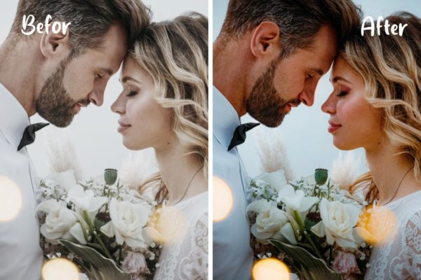 Пример обработки фото пресетом Wedding в Lightroom, кадр 8