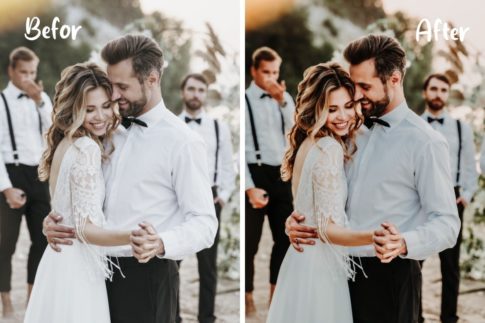 Пример обработки фото пресетом Wedding в Lightroom, кадр 10