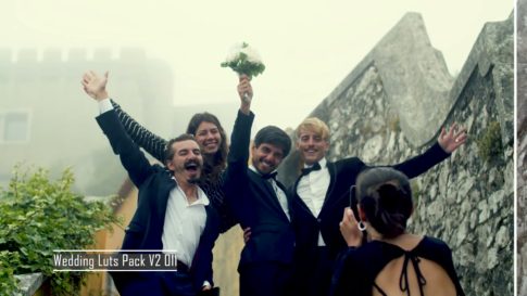 Пример работы LUT из набора Свадебные кино-LUT для романтичного видео Wedding Cinem