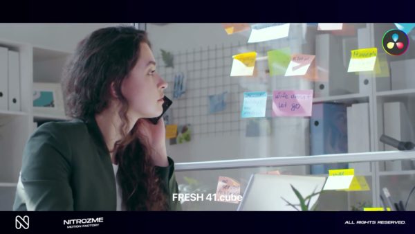 Кадр видео после цветокоррекции LUT для свежие вариант 6