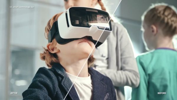 Пример работы LUT из набора Технологичные LUT для современного видео Modern Tech