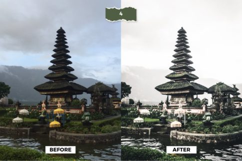 Фотография с цветокоррекцией из набора тёмно оливковые пресеты для тропиков и джунглей