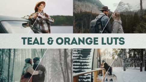 Постер набора Тил-оранж кино-LUT для видео Teal Orange Pro