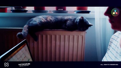 Кадр видео после цветокоррекции LUT для тил-оранж вариант 3