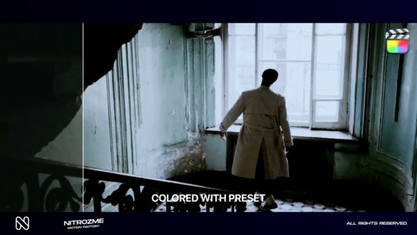 Кадр видео после цветокоррекции LUT для кино вариант 5