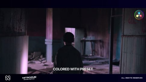 Кадр видео после цветокоррекции LUT для кино вариант 6