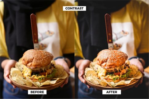 Фотография с цветокоррекцией из набора тёмный food фильтр пресеты