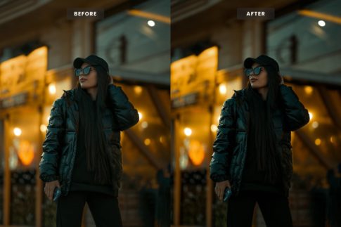 Фотография с цветокоррекцией из набора тёмный уличный грейд пресеты