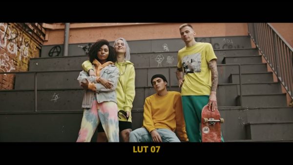 Кадр видео после цветокоррекции LUT для мода вариант 3
