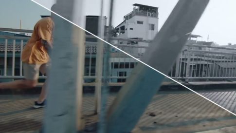 Кадр видео после цветокоррекции LUT для урбан вариант 8