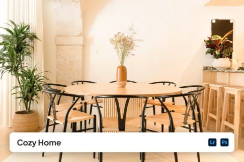 Обложка набора пресетов Cozy Home для Lightroom