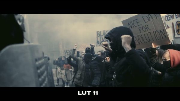 Пример работы LUT из набора V-Log LUT с bleach-эффектом для видео Bleach Cinematic