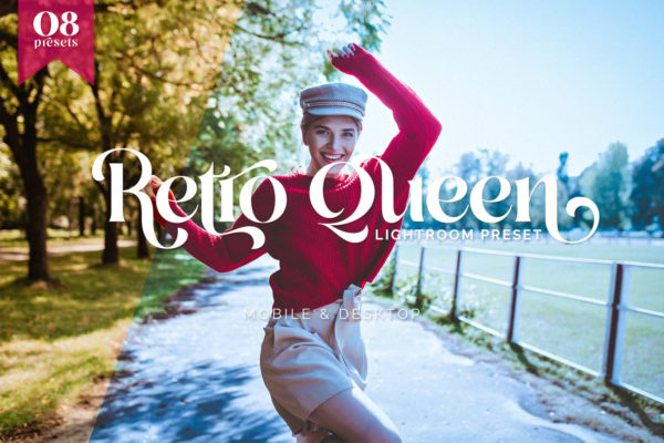 Обложка набора пресетов Retro Queen Vintage Tones TW для Lightroom