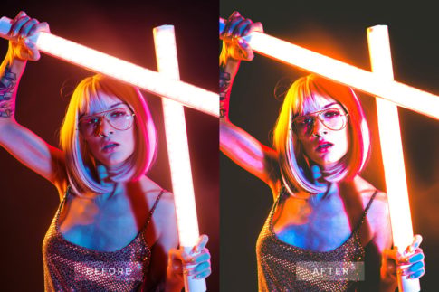 Пример обработки фото пресетом Vibrante Cyberpunk Style TW в Lightroom, кадр 3