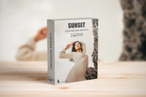 Обложка набора пресетов Lightroom Sunset Presets For Photo Retouching для Lightroom