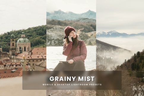 Обложка набора пресетов Grainy Mist для Lightroom