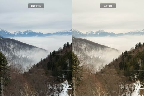Пример обработки фото пресетом Grainy Mist в Lightroom, кадр 2
