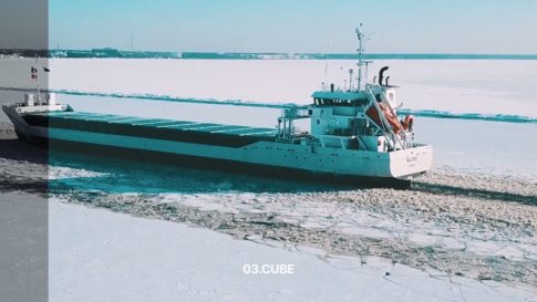 Кадр видео после цветокоррекции LUT для зима вариант 6