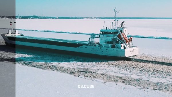 Кадр видео после цветокоррекции LUT для зима вариант 6