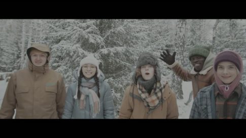 Пример работы LUT из набора Зимние кино-LUT под C-Log3 для видео Winter Cinematic