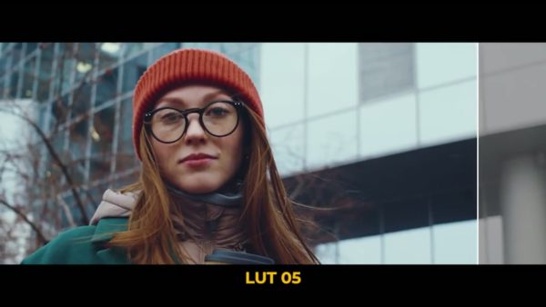 Кадр видео после цветокоррекции LUT для зима вариант 3
