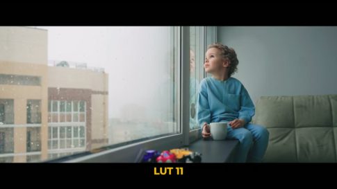 Кадр видео после цветокоррекции LUT для зима вариант 7