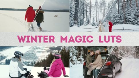 Постер набора Зимние LUT с холодным тоном для видео Winter Magic