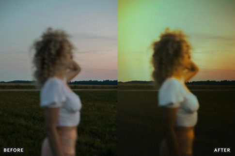 Фотография с цветокоррекцией из набора золотой сад в тёплом свете пресеты