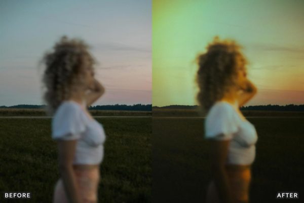 Фотография с цветокоррекцией из набора золотой сад в тёплом свете пресеты