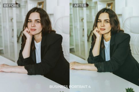 Фотография с цветокоррекцией из набора деловой портрет пресеты
