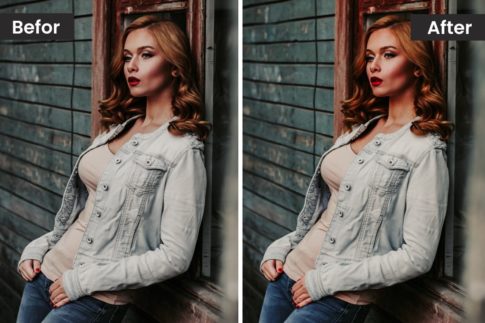 Результат применения пресета городская улица пресеты на реальном снимке