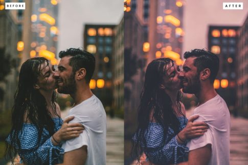 Фотография с цветокоррекцией из набора кинематографичное золото пресеты
