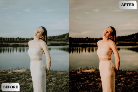 Фотография с цветокоррекцией из набора кино на плёнке пресеты