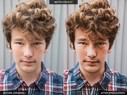 Результат применения пресета матовый vsco тон пресеты на реальном снимке