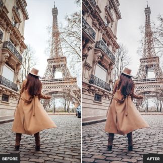 Фотография с цветокоррекцией из набора парижский шарм пресеты