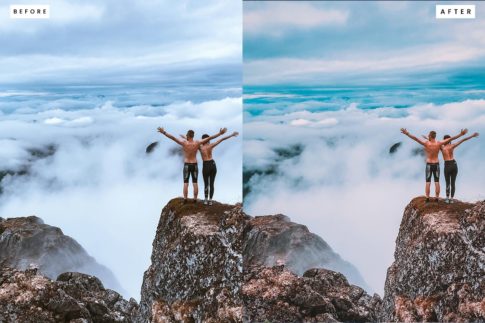 Фотография с цветокоррекцией из набора покоритель вершин пресеты