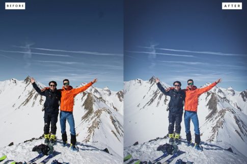 Кадр фото из путешествий обработанный профилем из набора покоритель вершин пресеты