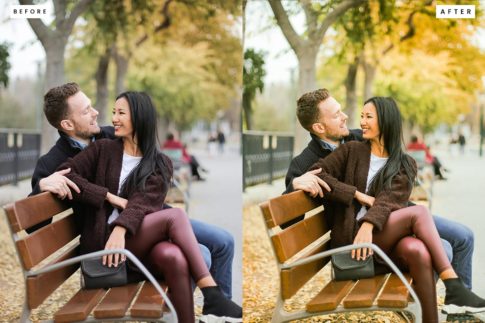 Фотография с цветокоррекцией из набора романтика валентина пресеты