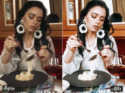 Фотография с цветокоррекцией из набора светлый блогер пресеты