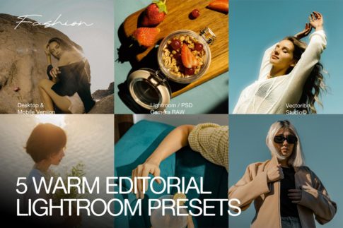 Обложка набора тёплый editorial пресеты