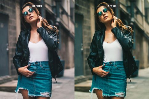 Фотография с цветокоррекцией из набора уличная мода пресеты