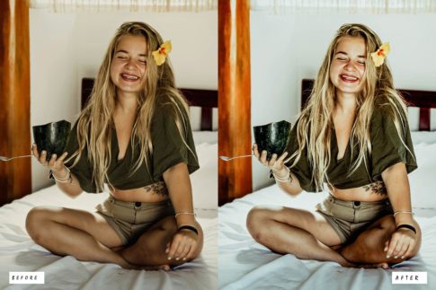Фотография с цветокоррекцией из набора яркая плёнка пресеты
