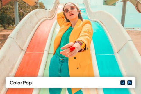 Обложка набора яркий поп цвет пресеты